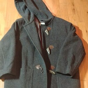 Eddie Bauer wool hooded coat